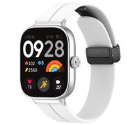 Wigento Silicone Watch Strap for Xiaomi Smart Band 10 Pro, 9 Pro and 8 Pro, Watch Strap with Magnetic Folding Clasp, Soft, Comfortable, Xiaomi Smart Band 10 Pro / 9 Pro / 8 Pro, Silicone, No Gemstone