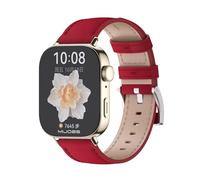 Wigento Smart Watch Strap Leather for Huawei Watch Fit 5 4 / Fit 5 4 Pro / 3 Watch Red Gold