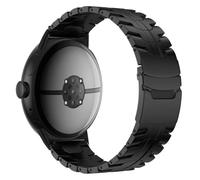 Wigento Titanium Alloy Metal Bracelet for Google Pixel Watch 4 + 3 45 mm, Stainless Steel Clasp, Adjustable, Comfortable, Elegant Smartwatch Bracelet, Black, Google Pixel Watch 4 + 3 45mm, Stainless