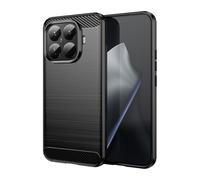 Wigento TPU Case for Xiaomi 15T Pro 5G Carbon Fibre Design Texture Protective Cover Black