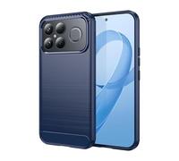 Wigento TPU Case for Xiaomi Poco F8 Ultra Carbon Fibre Design Texture Protection Blue
