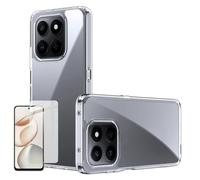 Wigento TPU Case + Protective Glass for Honor 400 Smart 4G 9H Glass Bundle Cover Transparent