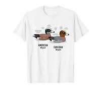 Wigeon Versus Wigeon Cute Cartoon Duck Waterfowl Statistics T-Shirt