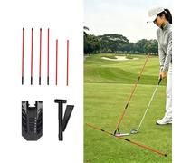 WIGERLON Premium Golf Alignment Stick Holder - Blue Brick Golf Swing Path Trainer & Alignment Tool,Swing Trainer Practice Teaching Aid Driving Range for Aiming, Putting, Swing