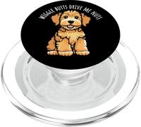 Wiggle Butts Drive Me Nuts Cute Puppy Dog Cartoon PopSockets PopGrip for MagSafe
