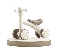 Wiggle Car 2-in-1Balance bike Rocker n Ride with Detachable Balance Board Colorful Lights & Music Indoor Outdoor Swing Card(Brown,No rocking board)