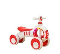 Wiggle car Baby Balance Bike No Pedal 4 Silence Wheels First Riding on Toys for 1 Year Old Boys Girls First Gifts swing cars(Rot,With light)