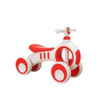 Wiggle car Baby Balance Bike No Pedal 4 Silence Wheels First Riding on Toys for 1 Year Old Boys Girls First Gifts swing cars(Rot,No light)