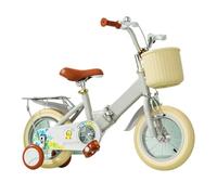 Wiggle Car Kids Bike Ages 2-9 Years Bikes With Doll Bike Seat And Basket Foldable Bicycle Swing Card(Gray1,12inch)