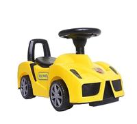 Wiggle Car Kids Wiggle Car Foot-to-Floor Walking Sliding Toy Car for Toddler with Music, Headlights and Storage Swing Card(Gelb)