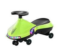 Wiggle Car LED-Wheels Swing Car Ride On Toys No Gears Or Pedals Best Outdoor Ride-on Toy For Boys Girls Swing Card(Grn)