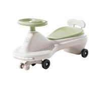 Wiggle Car Ride on Toy with Flashing Wheels & Music, Twist, Turn, Movement to Steer for Toddlers, Kids 3 Yrs and UP(Grn)