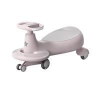 Wiggle Car Ride on Toy with music Twist Swivel Wiggle Car with LED Flashing Wheels Kids Swivel Cars for 3 Year and UP Swing Card(Rose)