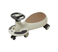 Wiggle Car Ride on Toy with music Twist Swivel Wiggle Car with LED Flashing Wheels Kids Swivel Cars for 3 Year and UP Swing Card(Gyey)