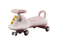 wiggle car Sliding Wiggle Car Ride On Push Car with Storage Seat Music Light Anti-Rollover, Toys for Indoor Outdoor ride on toys(Rose,Flash wheel)