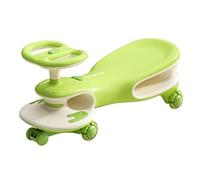 Wiggle car Swing Car With Anti-Rollover Flashing Wheels Toddler Ride On Toys For Kids Boys Girls Just Twist Wiggles And Go By Wiggle Cars swing cars(Grn)