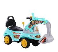 Wiggle car Toy Tractors For Kids Ride On Excavator Music Sounds Digger Scooter Bulldozer Toddler Construction Truck Under Seat Storage swing cars(Blu,Twist car+6 toy car+pedals)