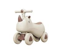 Wiggle Car Unicorn Baby Balance Bike For Boys Girls Ride On Toys With Music Lights First Birthday Gifts Swing Card(Brown,With Music Light)