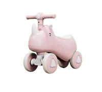 Wiggle Car Unicorn Baby Balance Bike For Boys Girls Ride On Toys With Music Lights First Birthday Gifts Swing Card(Rose,With Music Light)