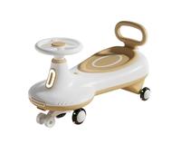 Wiggle car Wiggle Car for Kids Ride On Toy with Music Lights Flashing Wheels Swivel Car for Toddler Boys Girls swing cars(Brown)