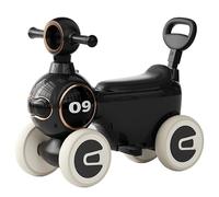 wiggle car Wiggle Car Ride On Toy for Kids with Lights Music Retractable handle Storage Seat for Boys Girls ride on toys(Nero)