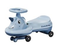 Wiggle Car Wiggle Car With Music Light Silent Flashing Wheels Ride-on Toy For Boys Girls 1-6 Years Old Swing Card(Blu,Normal wheel)