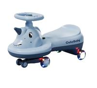 Wiggle Car Wiggle Car With Music Light Silent Flashing Wheels Ride-on Toy For Boys Girls 1-6 Years Old Swing Card(Blu,Flashing wheel)