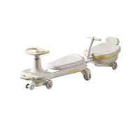 Wiggle Car Wiggle Car with Music Lights Silent Wheels Trailer Anti-Rollover for Boys Girls Ages 3-8 Indoor/Outdoor Toy Swing Card(Wei,B)