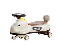 Wiggle car Wiggle Car With Pedal Music Light Anti-Rollover Swing Cars Silent Flashing Wheels For Ages 1 Years And Up Ride On Toys swing cars(Brown,With Lights and Music)