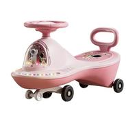 wiggle car Wiggle Scooter With LED Flashing Wheels & Music Anti-Rollover & Flexible Steering Ride On Toys For Outdoor Indoor Swing Car ride on toys(Rose,Normal wheel)