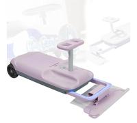 Wiggle Ride On Car with Twist Steering, Throttle Pedal, Large Storage, Anti-Rollover, 220 lbs Load, Sensory Training for Kids