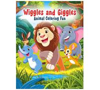 Wiggles and Giggles: Animal Coloring Fun by Abhijith Kaladharan: Colouring book