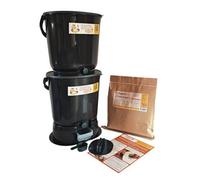 Wiggly Bokashi Organko Essential Compost Kitchen Waste Value Pack - Black