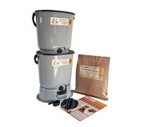 Wiggly Bokashi Organko Essential Compost Kitchen Waste Value Pack - Grey