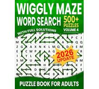 Wiggly Maze Word Search: Over 500+ Puzzles Word Search Wiggly Maze for Adults , Unique and Challenging Word Search Variation for all Ages | Volume 4 |