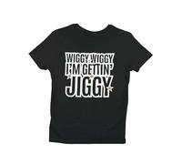 Wiggy Wiggy I'm Getting Jiggy T-Shirt - Unisex, 100% Cotton, Available in Sizes S to 5XL Black