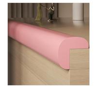 WIGING Foam Safety Strips, L Type Safety Edge Protection Strip, Self-Adhesive Children Anti Collision Strip, Table Corners Cushion Bumper For Furniture Desk Worktop (Color : Pink, Size : 20m/65.61ft)