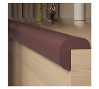 WIGING Foam Safety Strips, L Type Safety Edge Protection Strip, Self-Adhesive Children Anti Collision Strip, Table Corners Cushion Bumper For Furniture Desk Worktop (Color : Brown, Size : 6m/19.68ft)