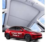 Wigoo for Tesla Model Y Juniper Accessories Sunshade Roof, Interior Gray | Never Sag, Nano Ice-Crystal Coatings,3-Gen Heat Insulation Glass Roof Sun Shade,Accessories for Tesla Juniper Model Y