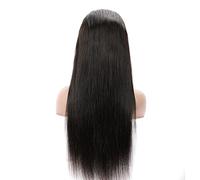 Wigs 10-30 Inches Long Straight Curly Hair Lace Head Cover 13 * 4CM Transparent Net Plus Bandage Can Float The Real Hair Wig Head Cover Women Wig(Color:Straight hair,Size:16 inches/40.6CM)