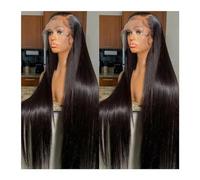 Wigs 100% Human Hair 13x4 Lace Frontal Wig Brazilian Straight 13x6 Lace Front Wig Pre Plucked Glueless Wig 360 Human Hair Wigs for Women Women Wig(BLACK 360 Lace Front Wig,32inches)