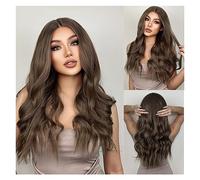 Wigs 13 * 1 Part Cospaly Daily Heat Resistant Synthetic Lace Front Wig for Women Long Body Wave Pre Plucked Brown Lace Wig Women Wig