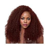 Wigs 13x4 Glueless Wigs Pre Bleached Knot HD Lace Front Pre Plucked, Pre-Cut, Brazilian Virgin Human Hair Kinky Straight/Curly Wigs(Reddish Brown,22inch)