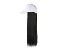 Wigs 60 Cm LongWigs, Baseball Cap, Wigs, Long Straight Hair, Cap Wig, Beige Khaki Hat Lace Wig