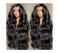 Wigs 8-40 Inch Body Wave Lace Front Wigs Human Hair Pre Plucked with Baby Hair Brazilian Virgin Hair Transparent HD Remy Human Hair Wigs for Black Women Women Wig(Color:13X6 Lace Wig 150 Density,Size: