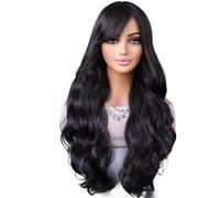 Wigs Bangs Long Curly Hair European and American Fashion Big Waves Long Women's Headgear Women Wig