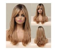 Wigs Blonde Wigs For White Women Long Layered Wig With Dark Roots Hair Replacement Wig