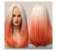 Wigs Colorful Synthetic Wigs Middle Part Cosplay Daily Party Wigs for Women Lace Wig(02)