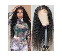 Wigs Deep Wave Human Hair Wigs with Baby Hair, Pre Plucked 13X6 13x4 HD Lace Front Wigs for Women Brazilian Remy Hair Curly 4X4 5X5 6X6 Lace Closure Wig Lace Wig(13X6 lace wig 150 density,24inch)