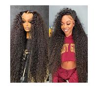 Wigs Deep Wave Lace Front Human Hair Wigs 8-40 inch Wave Curvy Lace Closure Wigs 150% Natural Black Brazilian Remy Hair Transparent Lace Wigs for Black Women Women Wig (Color : 4x4 Lace Wig 150%, Si